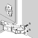 CLIP top Thin Door - Assembly View 1