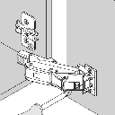 CLIP top Thin Door - Assembly View 2