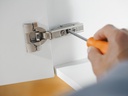 Blum distance bumper, Ø 5 mm, gap 2.6 mm, drilling, height: 2.6 mm