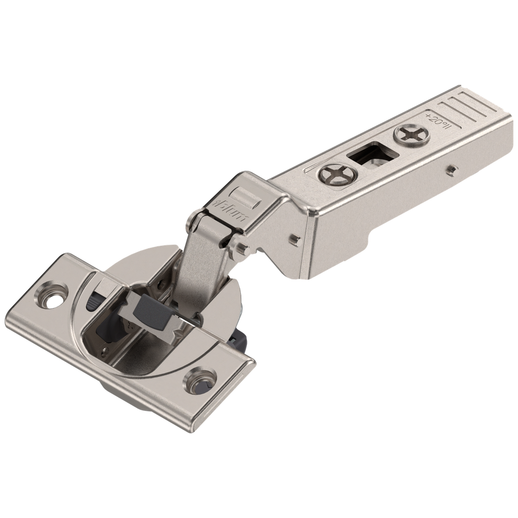 CLIP top BLUMOTION angled hinge 20° II, overlay, boss: screw-on (copy)