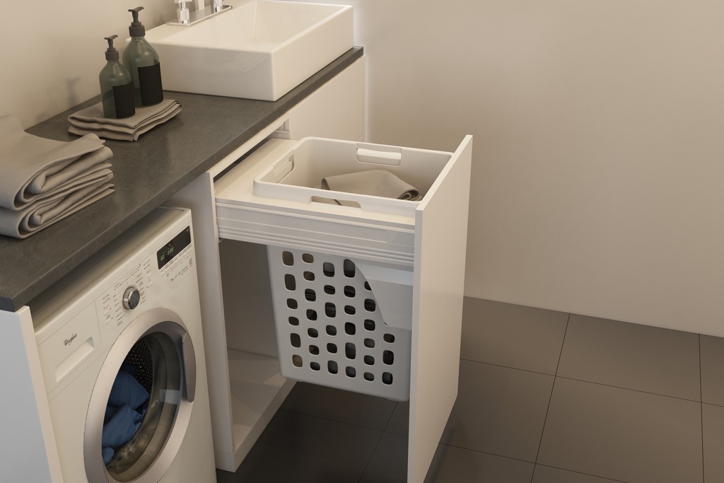 [PLH03-450-2] Euro Style Laundry Hamper System - NEW (450mm)