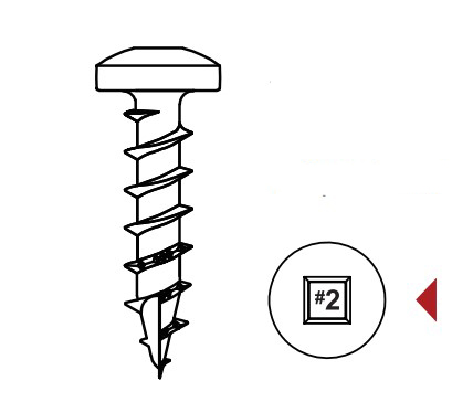 [PFS02-0858] Pan Head Screw Lo-Root Robertson (5/8 in, Box of 12000)