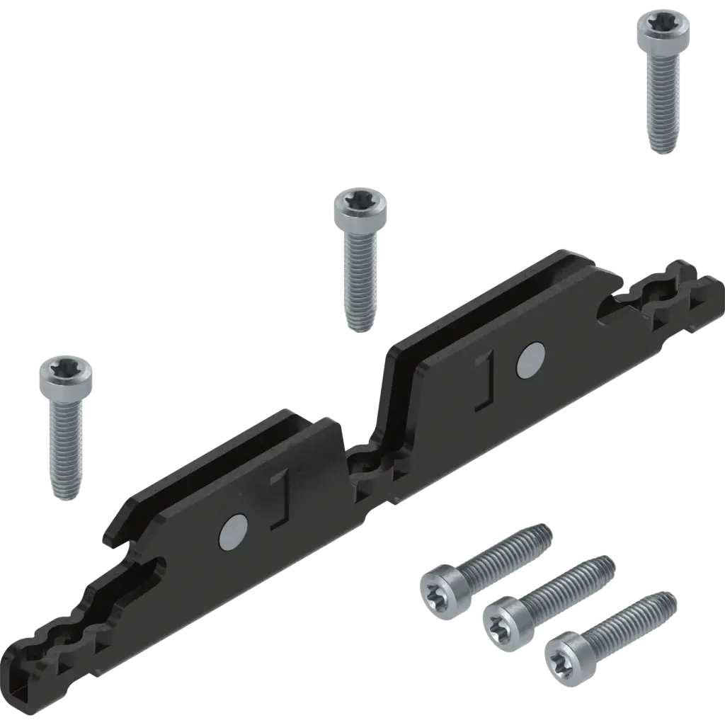 [24K4201A] Front fixing bracket for AVENTOS HKi system (Wide Aluminum Frame Doors / Narrow Aluminum Frame Doors, Screw-On)