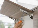AVENTOS HK-S Front Brackets for Narrow Aluminum Framed Door